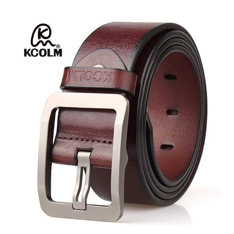 Ремень из натуральной кожи для мужчин Классический Повседневный дизайнерский