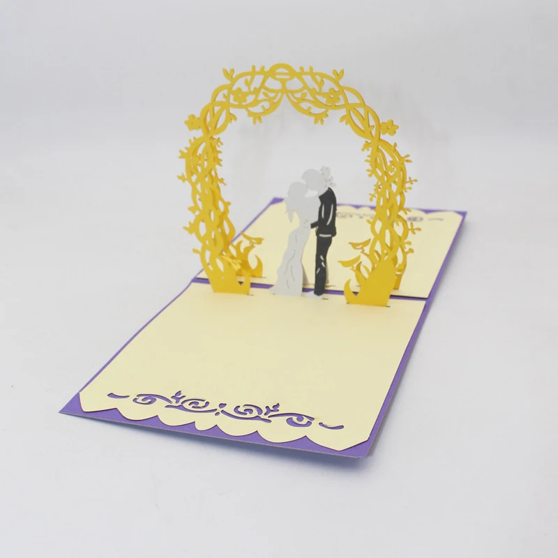 3D Ручная работа на День святого Валентина предложение целующиеся влюбленные