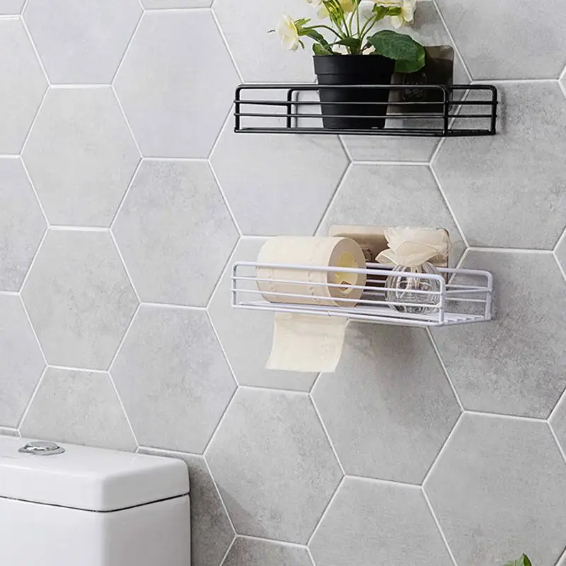 Железная ванная душевая полка для шампуня хранения органайзер кухни корзина