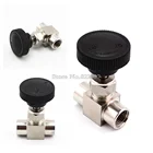 Бесплатная доставка, 18 дюйма, 14 дюйма, 38 дюйма, 12 дюйма, BSP, аналог внутренней резьбы, SS 304, игольчатый клапан из нержавеющей стали для контроля потока, запорный клапан