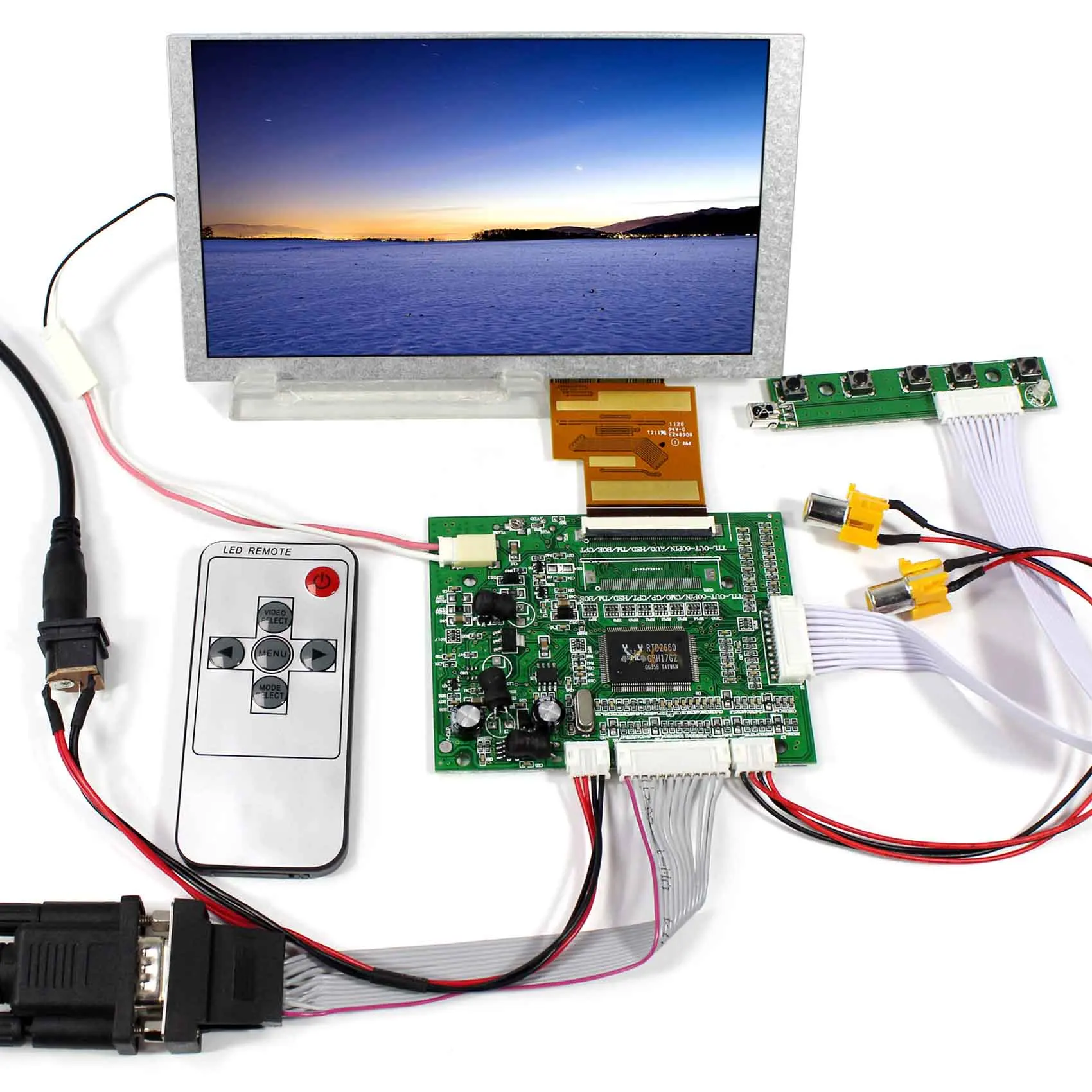 6 2 дюймовый HSD062IDW1 800x480 ЖК дисплей + VGA 2AV обратная плата драйвера|Запасные части| |