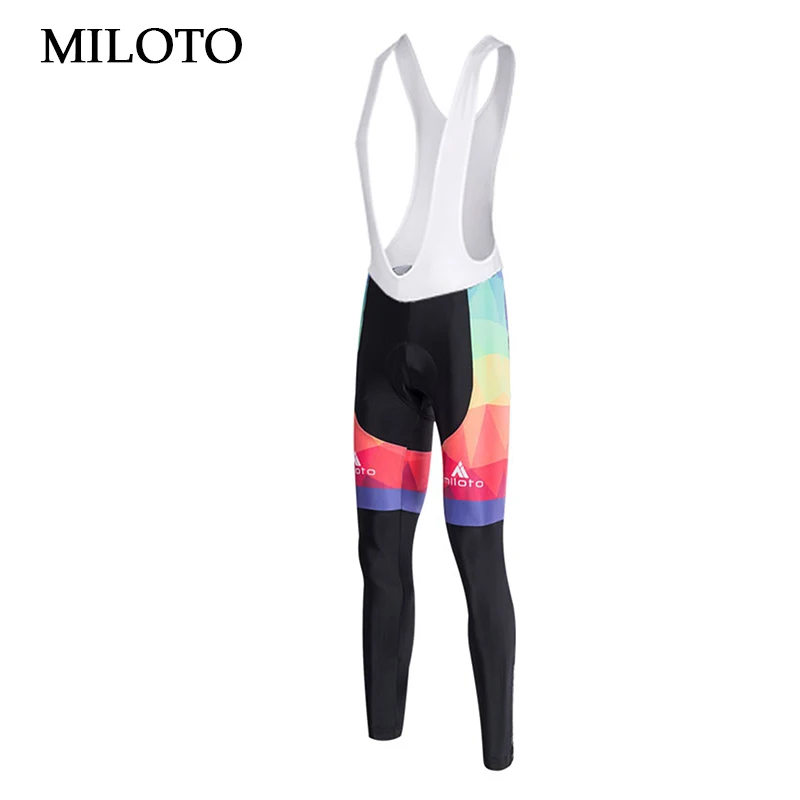 

MILOTO Men Cycling Pants Bicycle Long Pants Trousers Breathable Cycling Bicycle Bike Long (Bib) padded mtb Pants