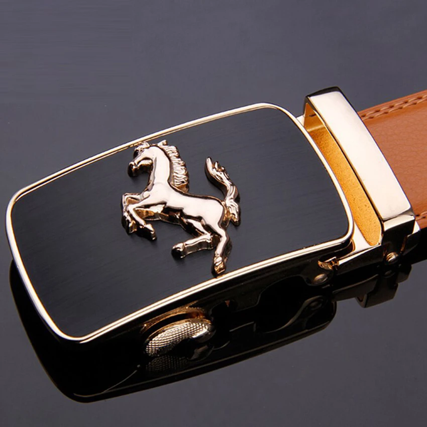 Ремень мужской с автоматической пряжкой модный роскошный брендовый пояс Jaguar