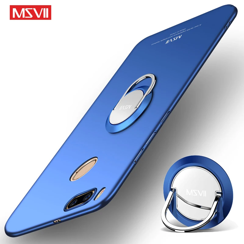Xiaomi mi A2 Lite чехол MSVII палец кольцо матовый Xio Xiao A1 автомобильный держатель Чехол Xia s