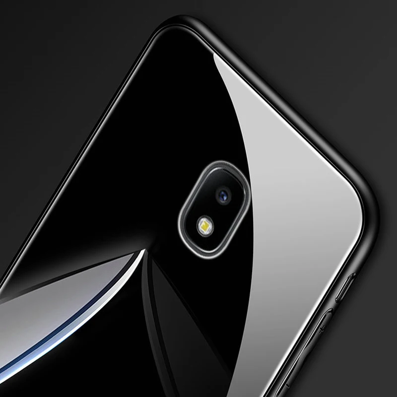 Роскошный зеркальный стеклянный чехол для телефона KaiNuEn samsung galaxy j3 j7 2017 j330 j730