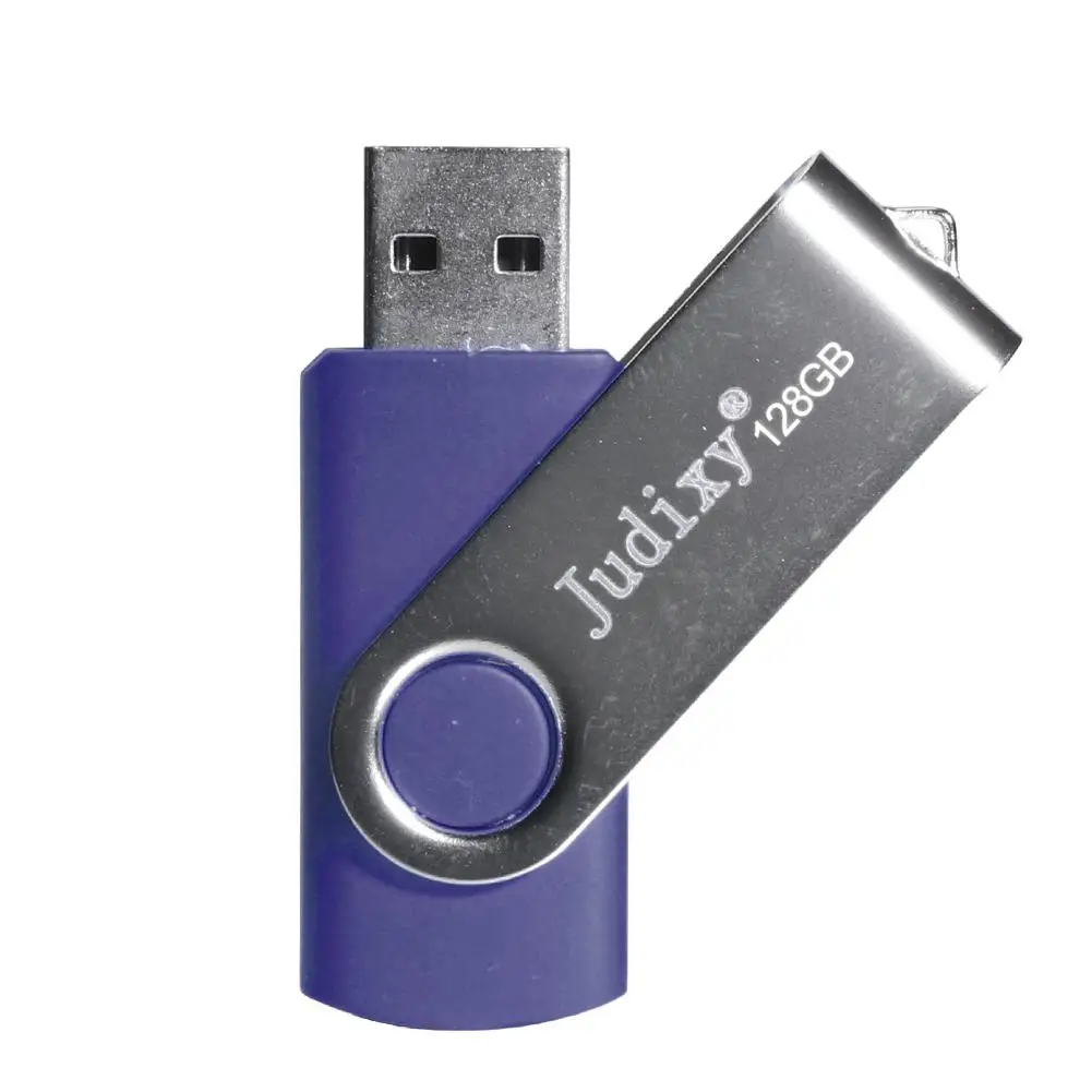Синий Judixy CJF0818 128G USB флэш-накопитель флеш-накопитель Флэшка u-диск - Цвет: Синий
