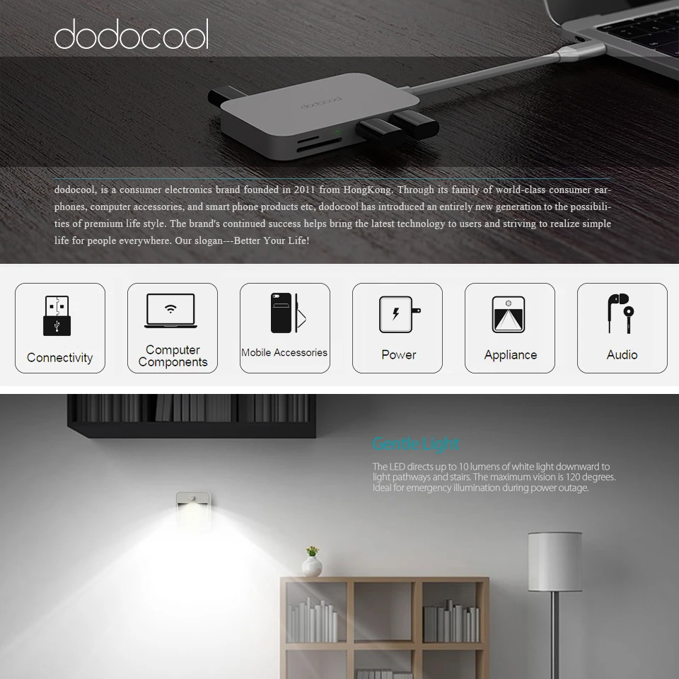 Dodocool 8-в-1 usb-хаб Многофункциональный Тип C USB C концентратор с Тип-C видео в формате 4K HDMI Gigabit Ethernet адаптер для Macbook Pro