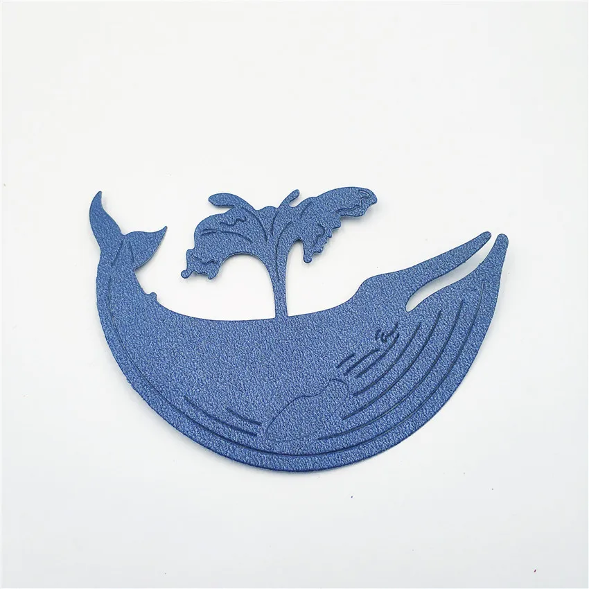 

AZSG Huge Whale Water Column Cutting Dies For DIY Scrapbooking Card Making Decorative Metal Die Cutter Decoration