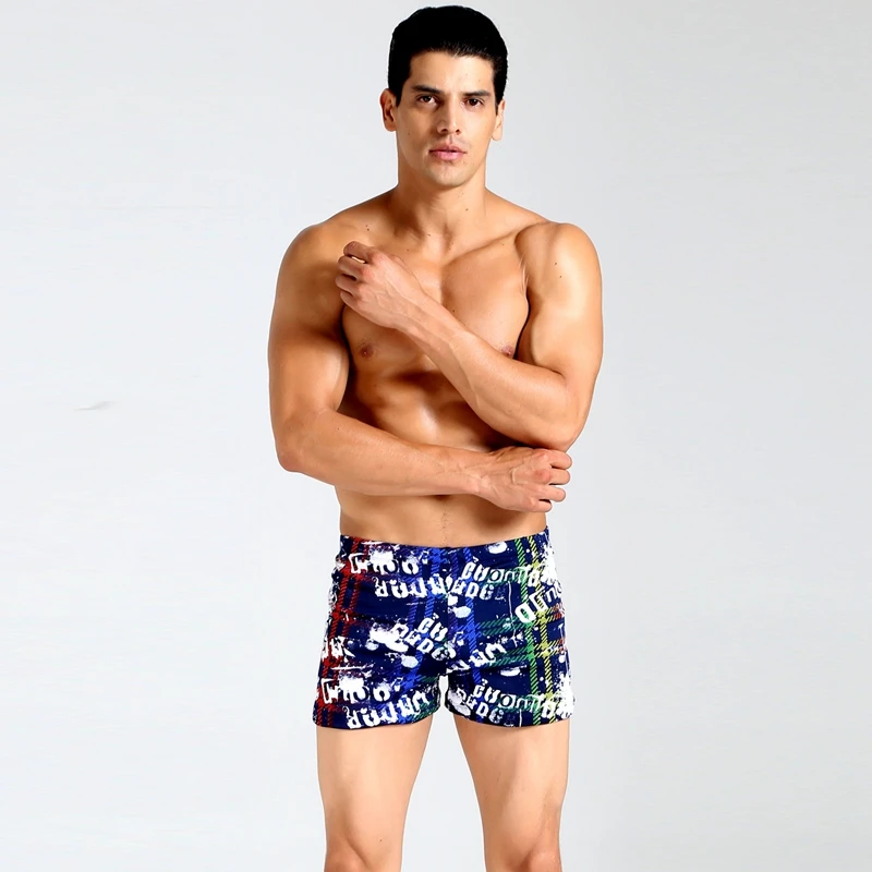 Swimmart любимых мужчин 2017 старинные гравюры резинкой и завязками плавательные