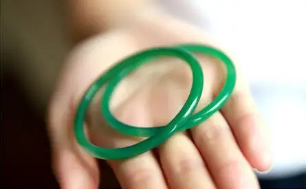 Бразильский чистый натуральный зеленый халцедон тонкий браслет в полоску очень