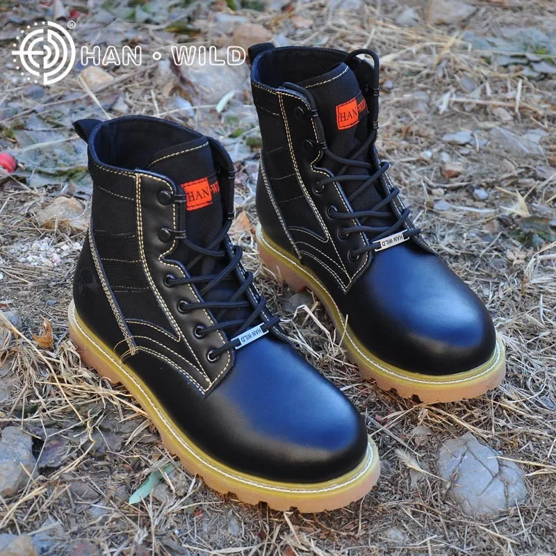 2018 осень и зима высокие Открытый тактический военный кемпинг shoesgenuine кожаные