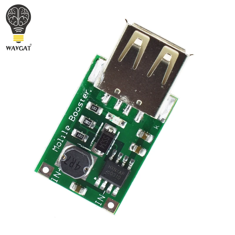 DC 2V 5V до 1200MA 1.2A повышающий усилитель USB Мобильный блок питания литиевая батарея