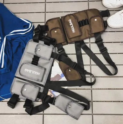 Хип хоп Канье Запад обновление ins популярный стиль нагрудная установка Военная