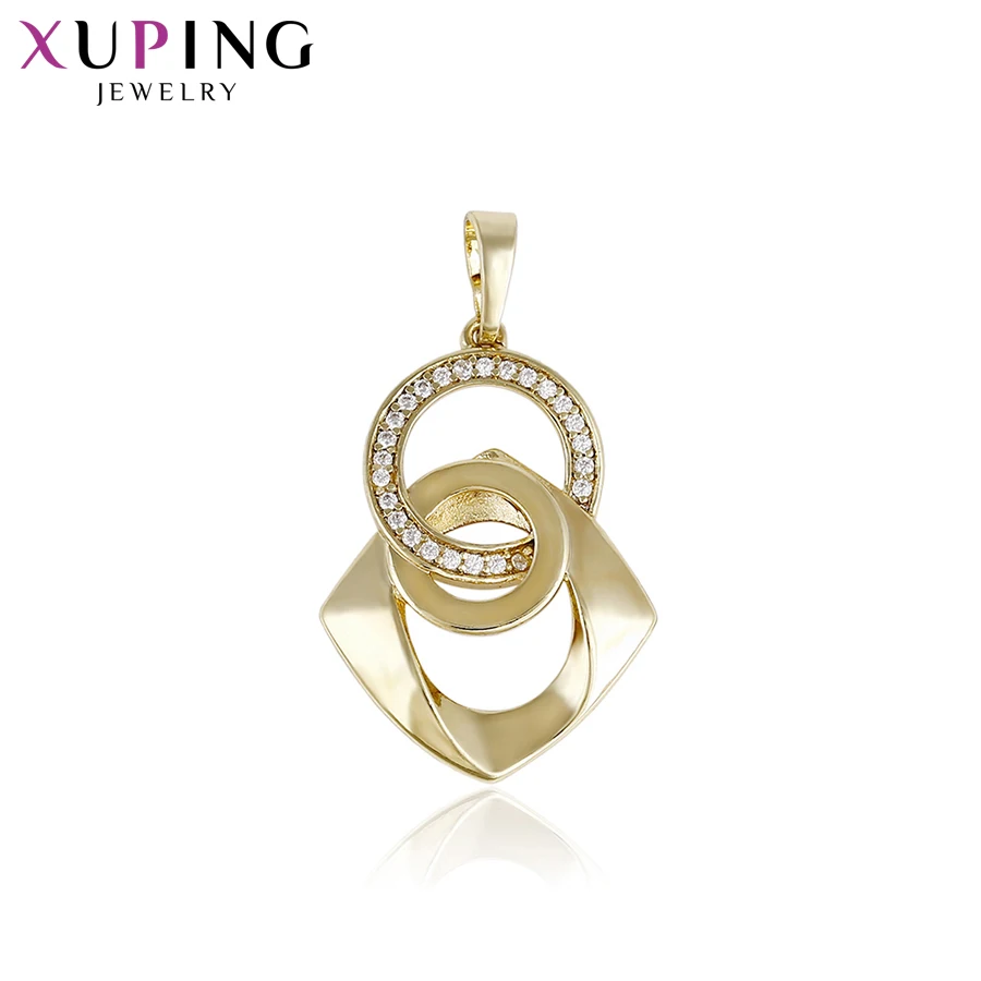 Xuping Модный изысканный подвесной светильник покрытый желтым золотом для женщин