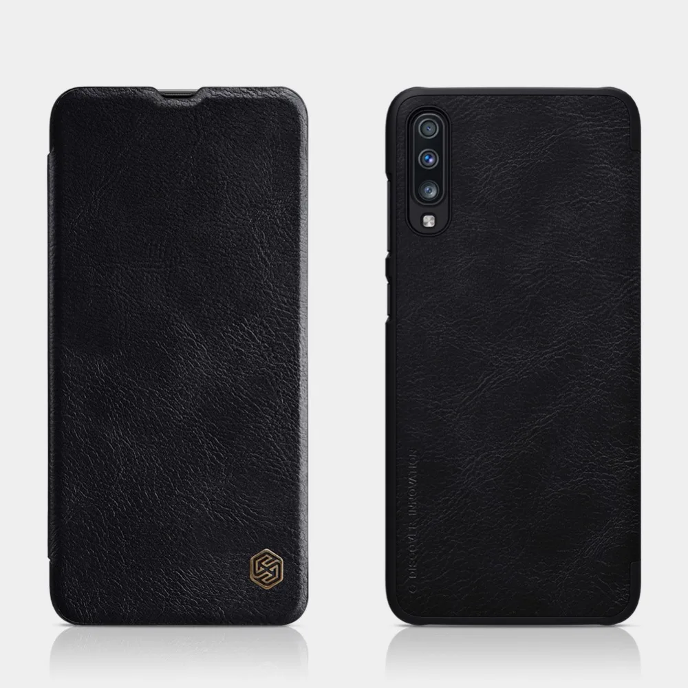Nilkin для samsung Galaxy A70 чехол Nillkin из мягкой искусственной кожи с откидной крышкой чехол для смартфона чехол s для samsung A70 Capa