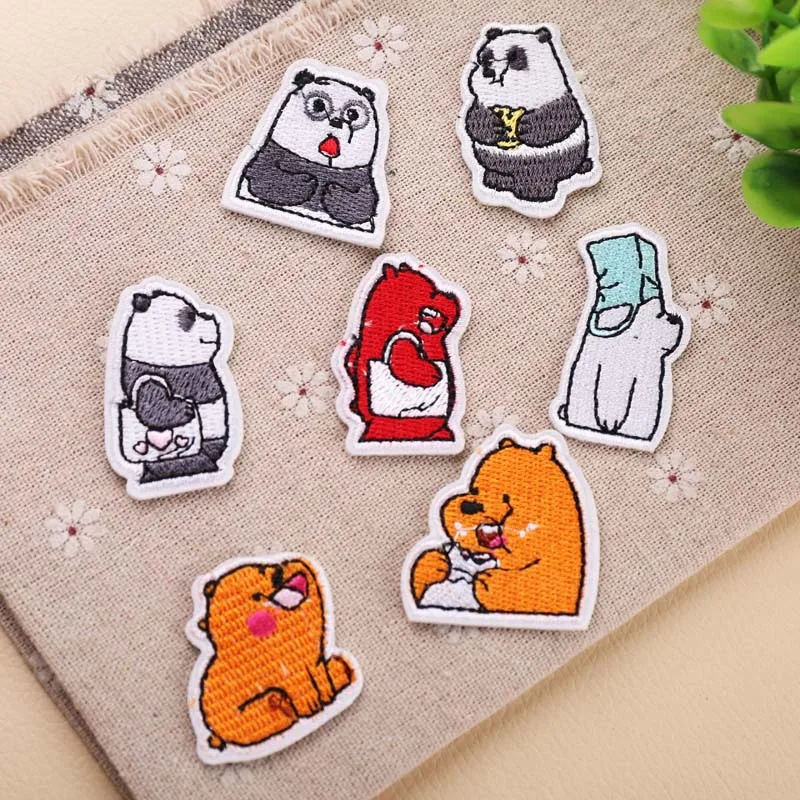 Милые DIY маленькие животные полярный медведь одежда с пандой украшения наклейки |