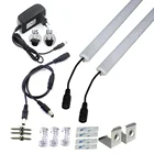 2 шт. 8520 Светодиодная лента 2 а адаптер настенный угловой СВЕТОДИОДНЫЙ светильник 12 В постоянного тока 50 см SMD 5730 Жесткая светодиодная лента для кухни под шкаф