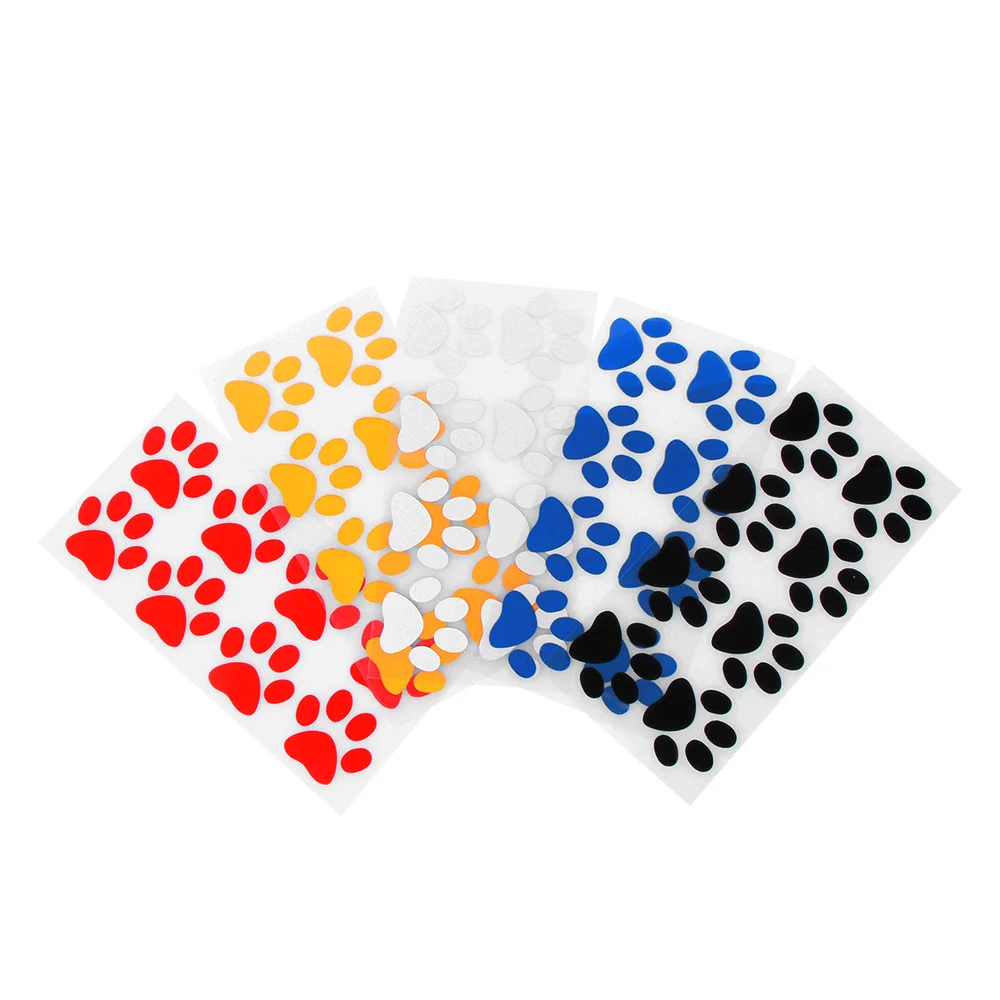 Милое животное кошка следы лап забавных виниловые наклейки в виде Фотообоев c