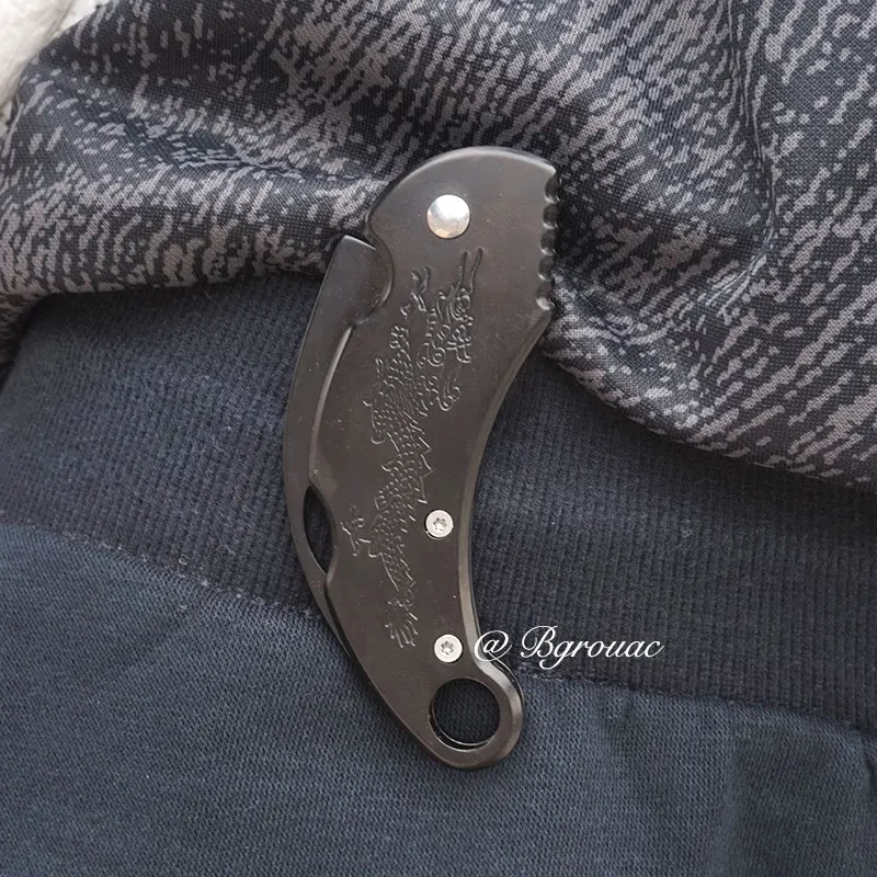 Портативный складной нож Karambit тактический карманный походные охотничьи ножи с