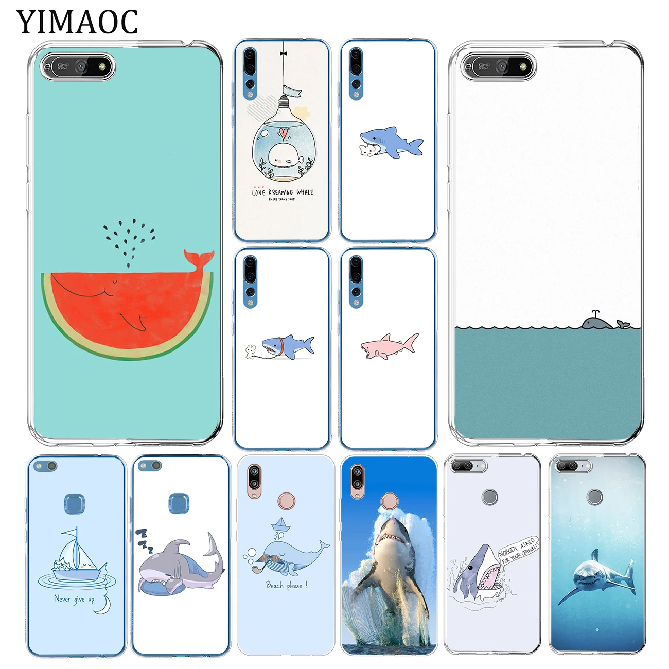 Мягкий силиконовый чехол из ТПУ для Huawei Y7 Y6 Y9 Prime 2018 Honor 20 10 8 8C 8X 9X 9 Lite 7X 7C 7A