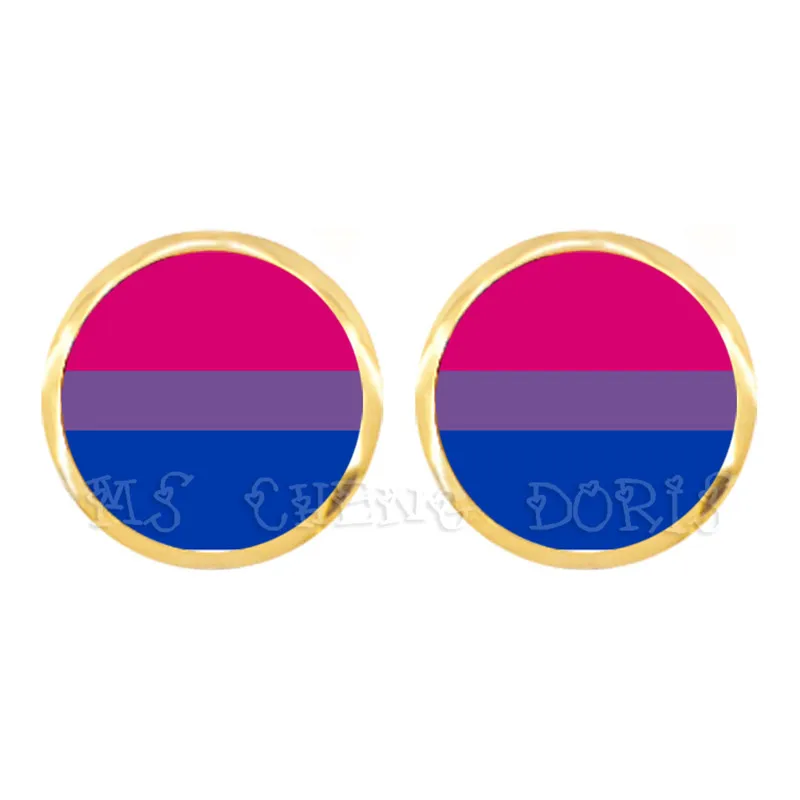 ЛГБТ ювелирное изделие для геев лесбиянок с радужной любовью|Серьги-гвоздики| |