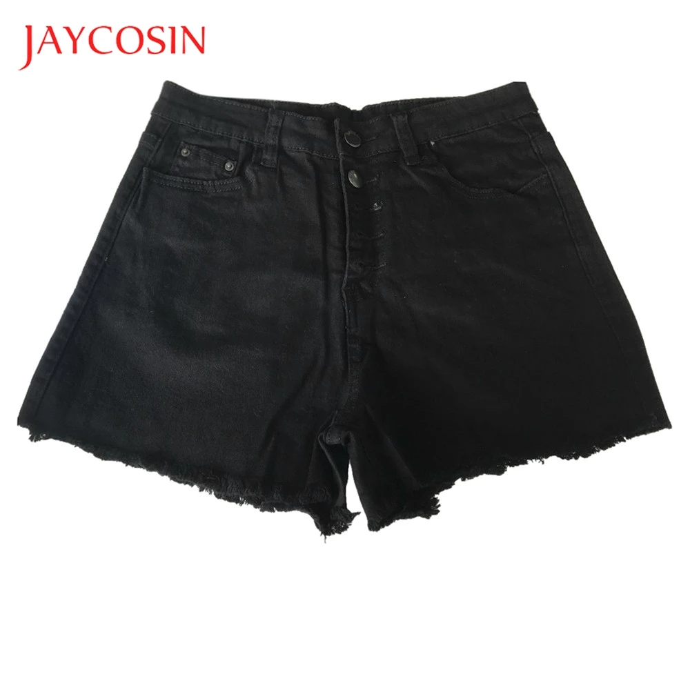 Женские шорты с высокой талией JAYCOSIN рваные джинсовые дырками стильные и удобные
