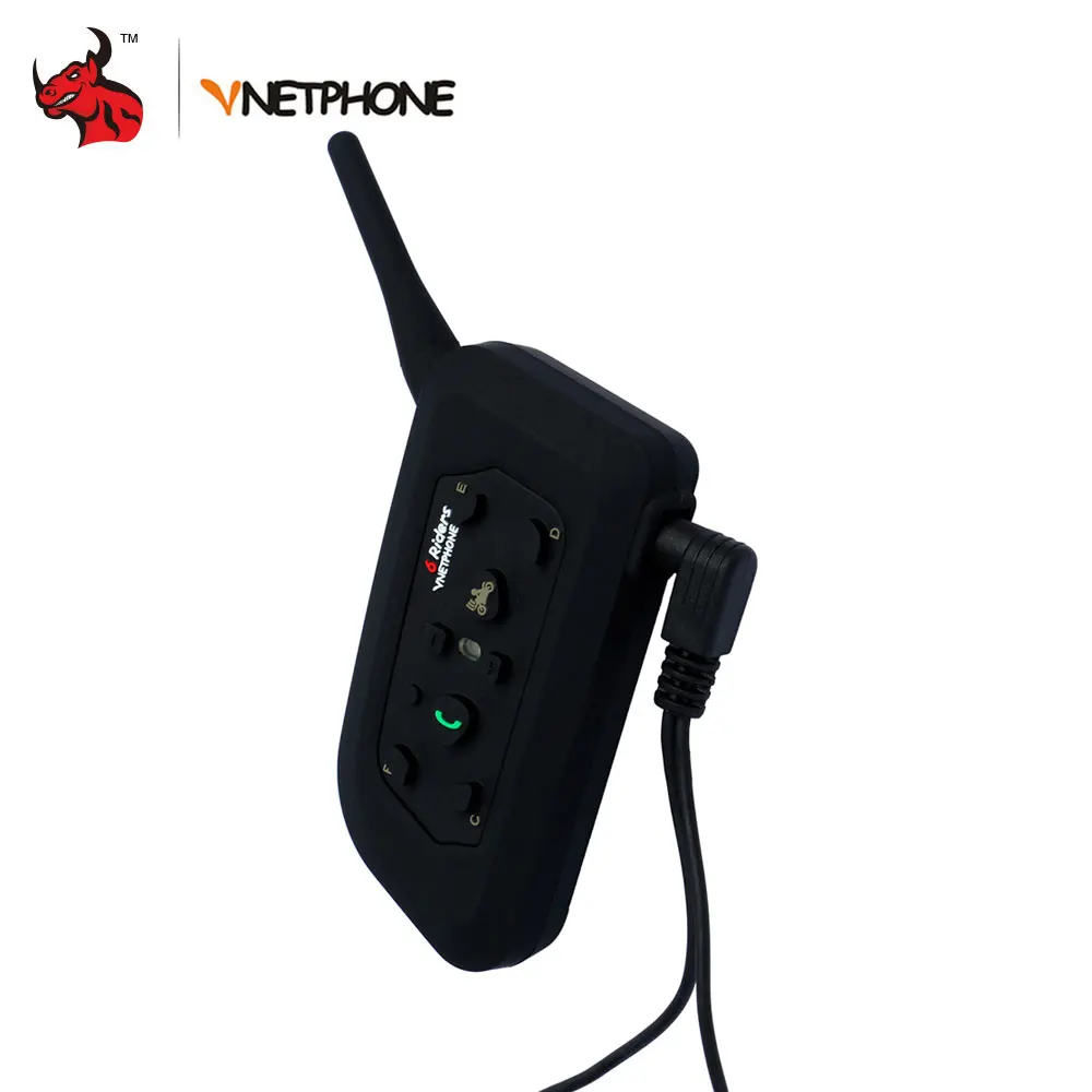 VNETPHON 1200M BT Bluetooth мотоциклетный шлем домофон 6 всадников полный дуплексный