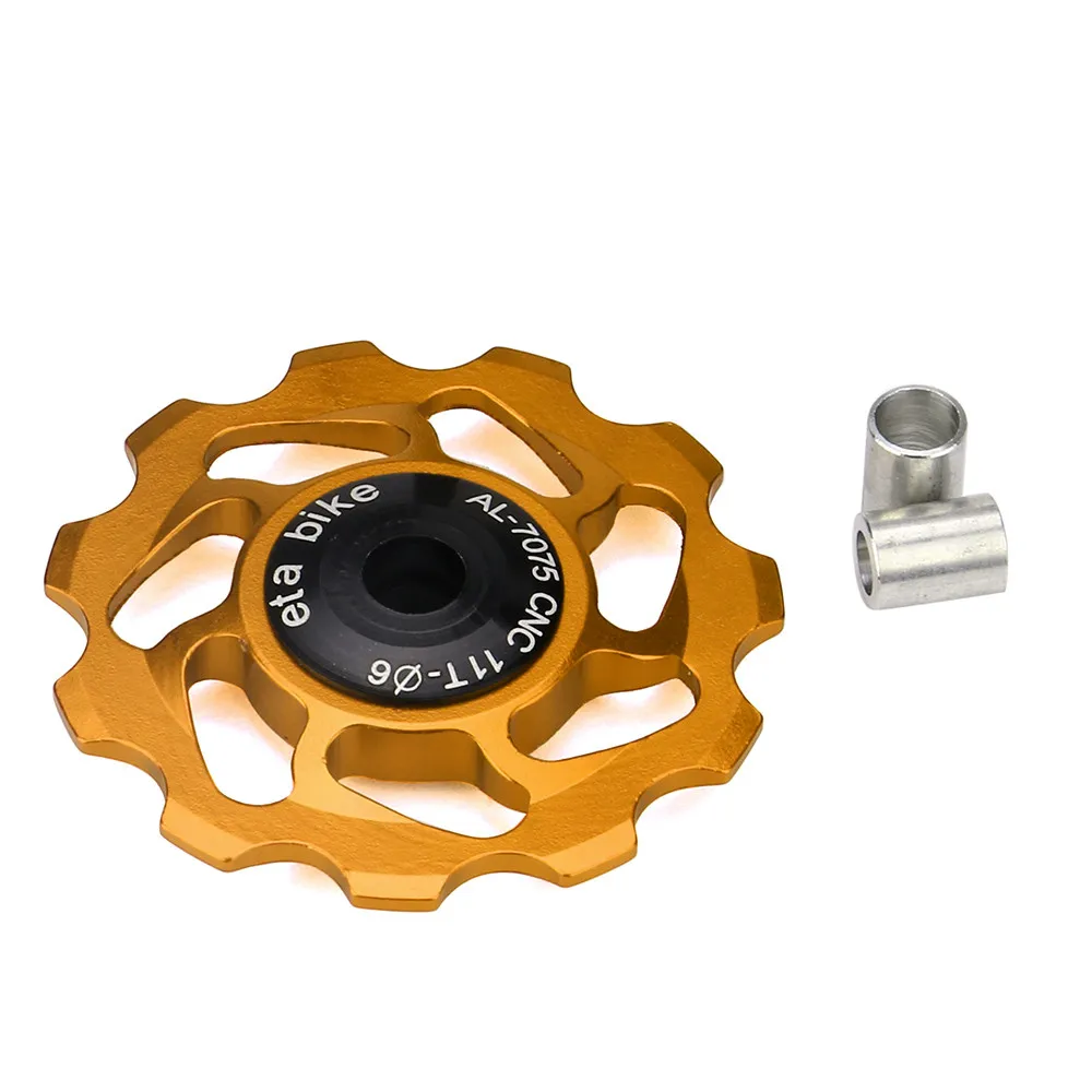 11T MTB Ceramic Bearing Jockey Wheel Pulley Road Bike Bicycle Rear Derailleur Transmission for a Outdoor Durable Bike fitness