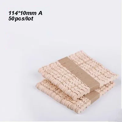 114X10mm A 50pcs Разные размеры из натурального дерева и красочные деревянные палочки для мороженого для детей DIY ручной работы художественные закладки домашний Декор 50 шт./лот - Цвет: 114X10mm A 50pcs