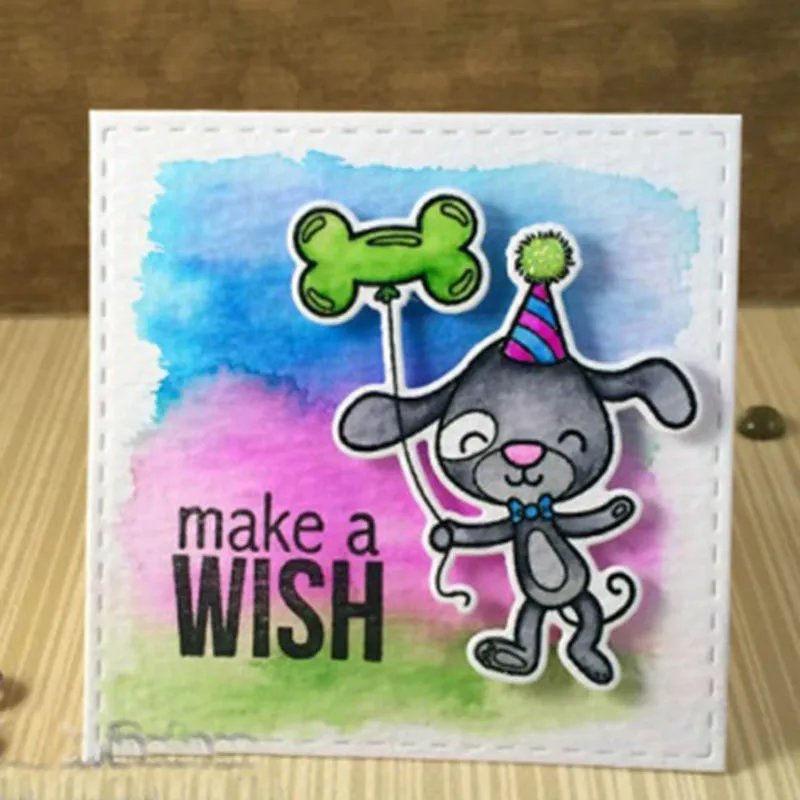 Прозрачный штамп с изображением животных для вечеринок/координационный