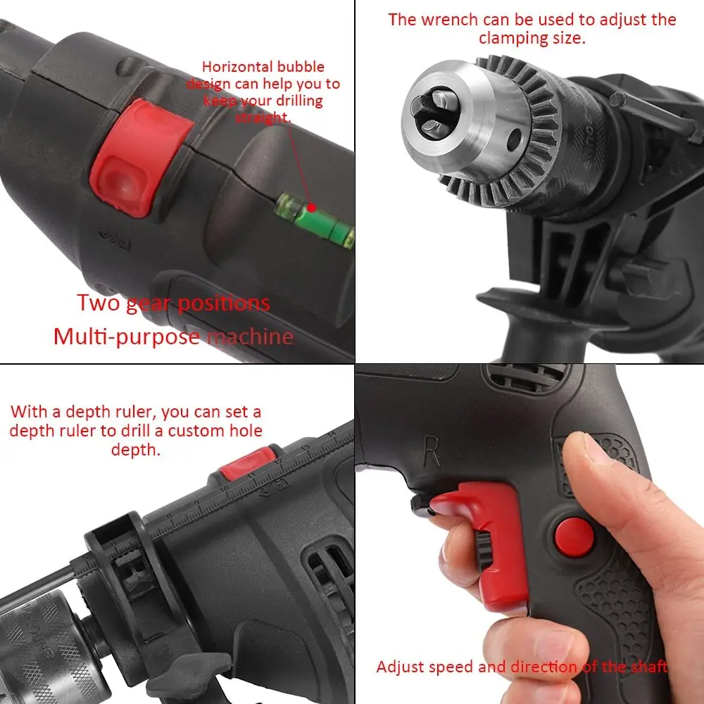 Электрический молоток бытовая мощность 220 В дрель многофункциональный роторный