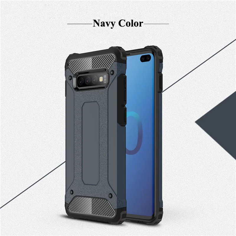 Navy Color Coque чехол для samsung Galaxy J2 Core J4 Prime J6 S9 S10 плюс A6 A7 A8 A9 A6s A9s J3 J5 J7 Pro для телефона повышенной прочности с протекторным рисунком и задняя крышка - Цвет: Navy Color