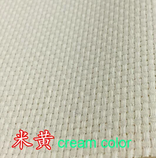 cream color Вышивка крестом ткань-Вышивка крестом ткань/11CT 14ct грузийский Хлопок Вышитая ткань - Цвет: cream color