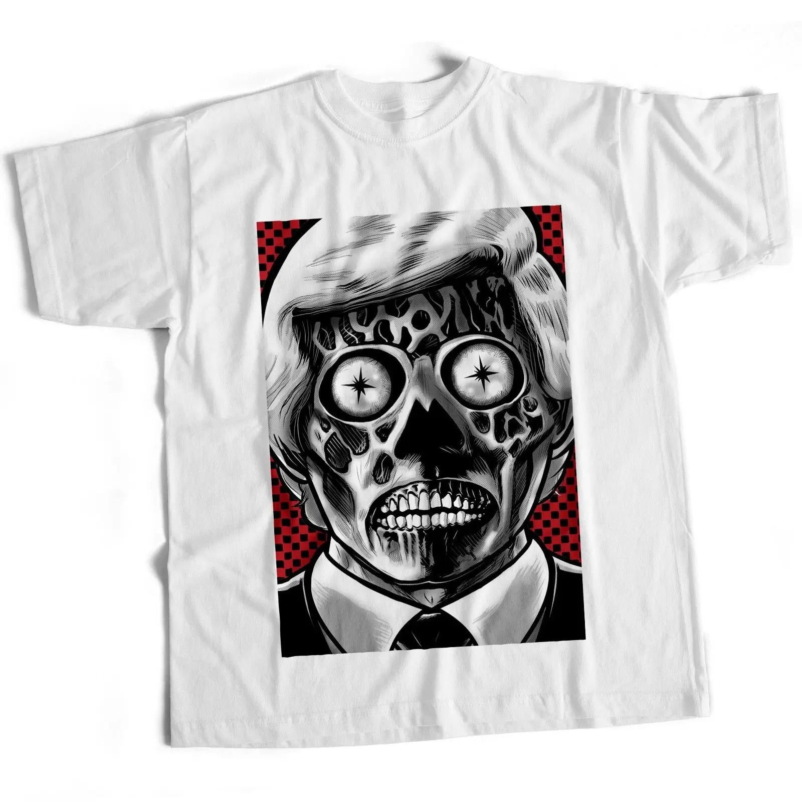 They Live Movie Film TShirt Halloween 80S Sci Fi Scary Horror 2 tshirt hot new fashion top free shipping 2018 officia shirts | Мужская