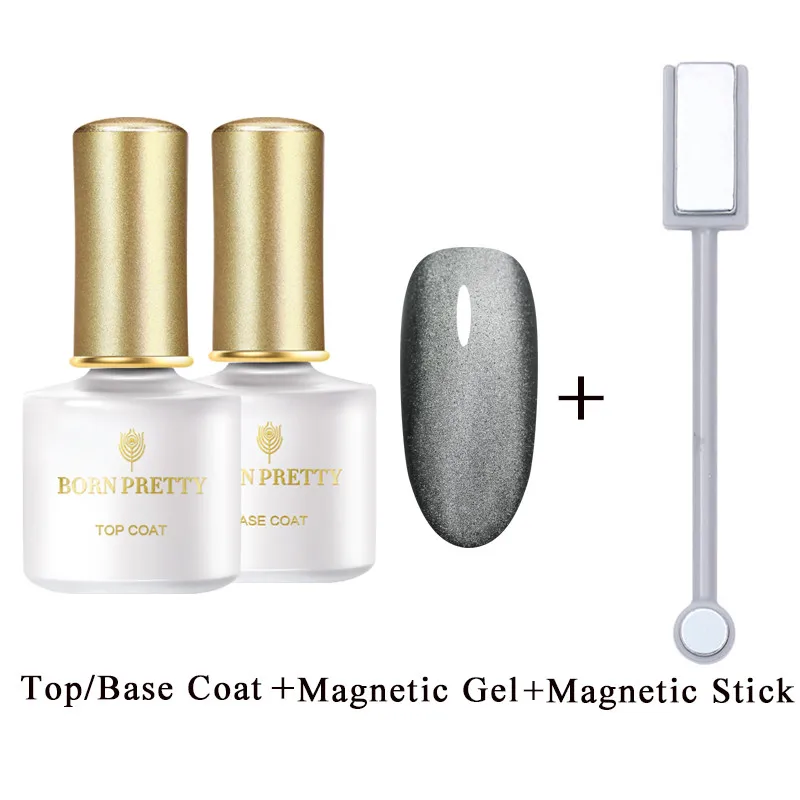4PCS Set11 Магнитный Гель-лак для ногтей BORN PRETTY, 6 мл, 5D, долговечный, розовый, серый, синий, смешанные цвета, дизайн, отмачиваемый, УФ светодиодный гель для ногтей - Цвет: 4PCS Set11