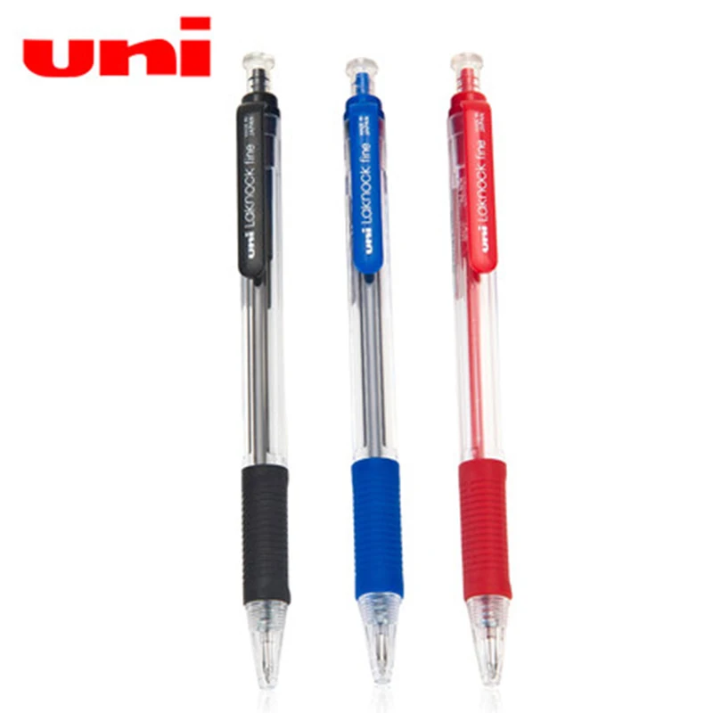 24 Pieces/Lot Mitsubishi Uni ball Laknock SN 101 Retractable Ballpoint pen 0.7mm Black/Blue/Red Color|ballpoint pen|retractable ballpoint pen0.7mm |