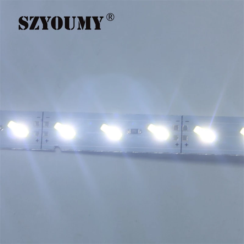 SZYOUMY 150X1M SMD 7020 72 LED s жесткая световая полоса светодиодная холодный белый теплый 12 В