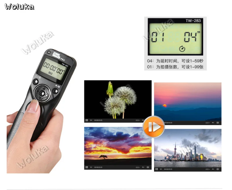 TW283 Wireless Shutter line 5d3 SLR 6D 5d4 Camera delay remote control eos1d 5D 80D 7D 5D2 1200D 1100D 700D 650D 600D CD50 T03 |