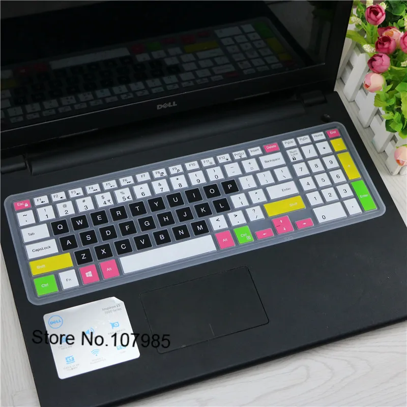 Защитная крышка для клавиатуры ноутбука 15 6 дюйма Dell Inspiron 3000 5000 17 i3558 i5558 i5559 i5568 i5577