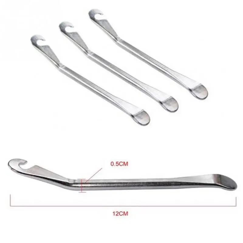 3 Pieces Metal Bicycle Bike Tire Tyre Lever Remover Repair Tool 12cm