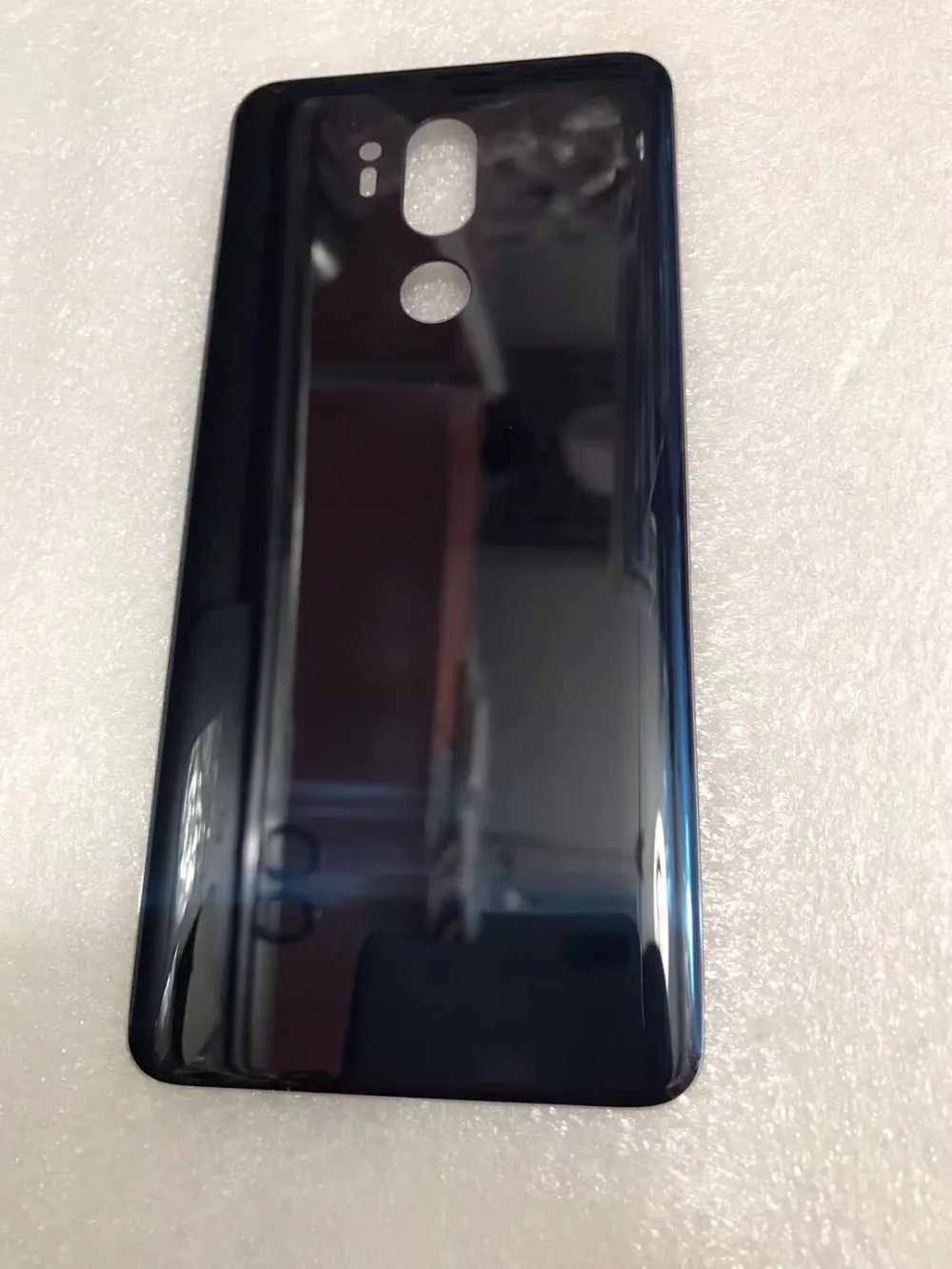 Для LG G7 ThinQ G710 Задняя крышка батареи задняя дверь панель стекло Корпус чехол+ клейкая наклейка