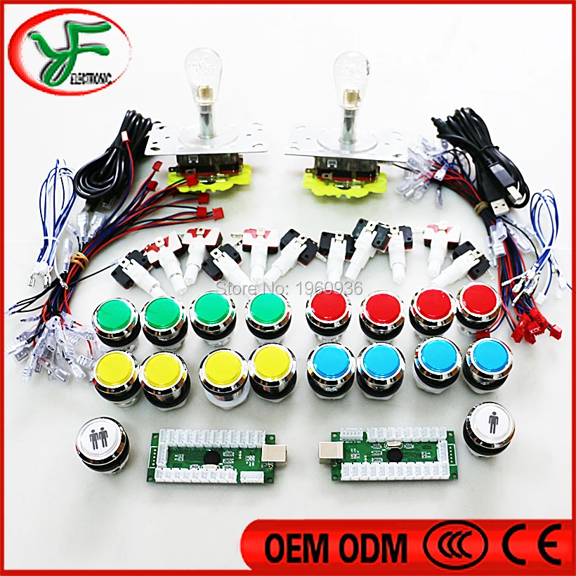 Набор аркадных пачек Zero delay Raspberry Pi аркадная игра светодиодный джойстик 5 В