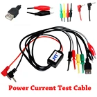 1 шт. кабель для передачи данных питания постоянного тока, тестовый провод с USB-выходом для iPhone, Samsung, мобильный телефон, ремонтные инструменты