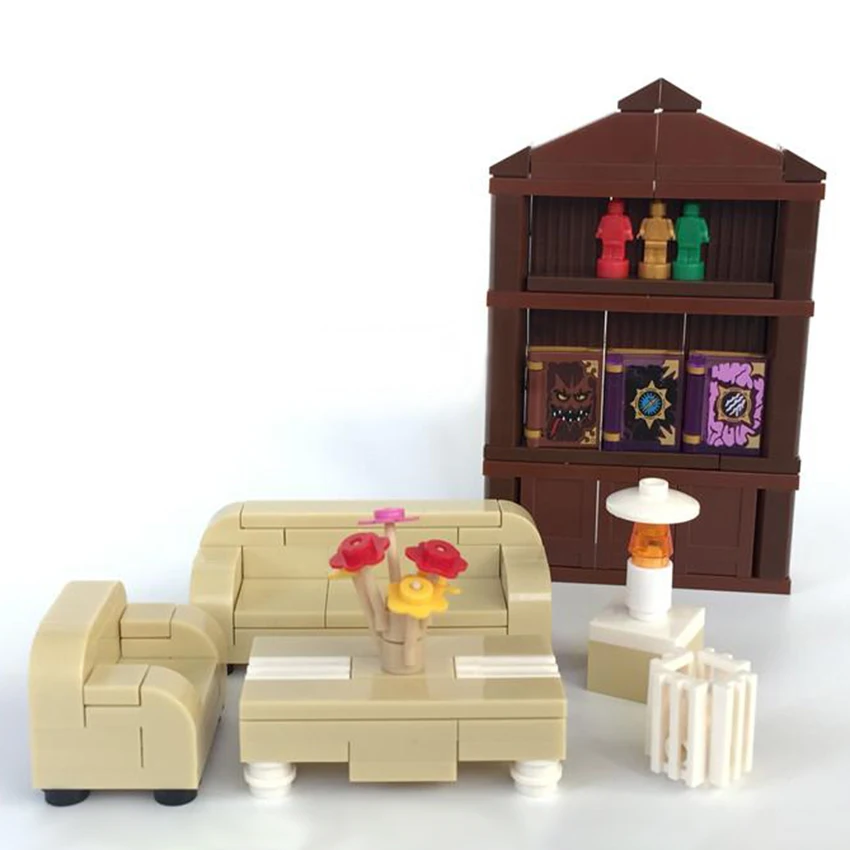 Чехол книжка для дивана строительные блоки дома и офиса аксессуары MOC игрушечный