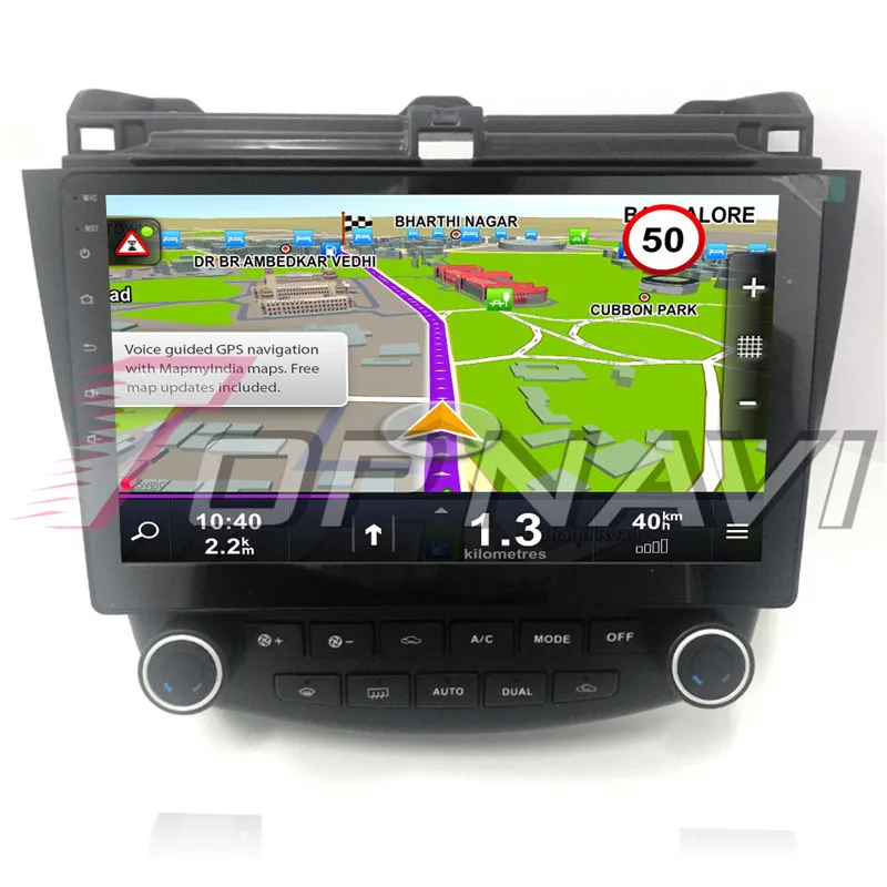 Автомобильный GPS навигатор Topnavi 10 1 дюйма Восьмиядерный процессор Android 8 для Honda Accord
