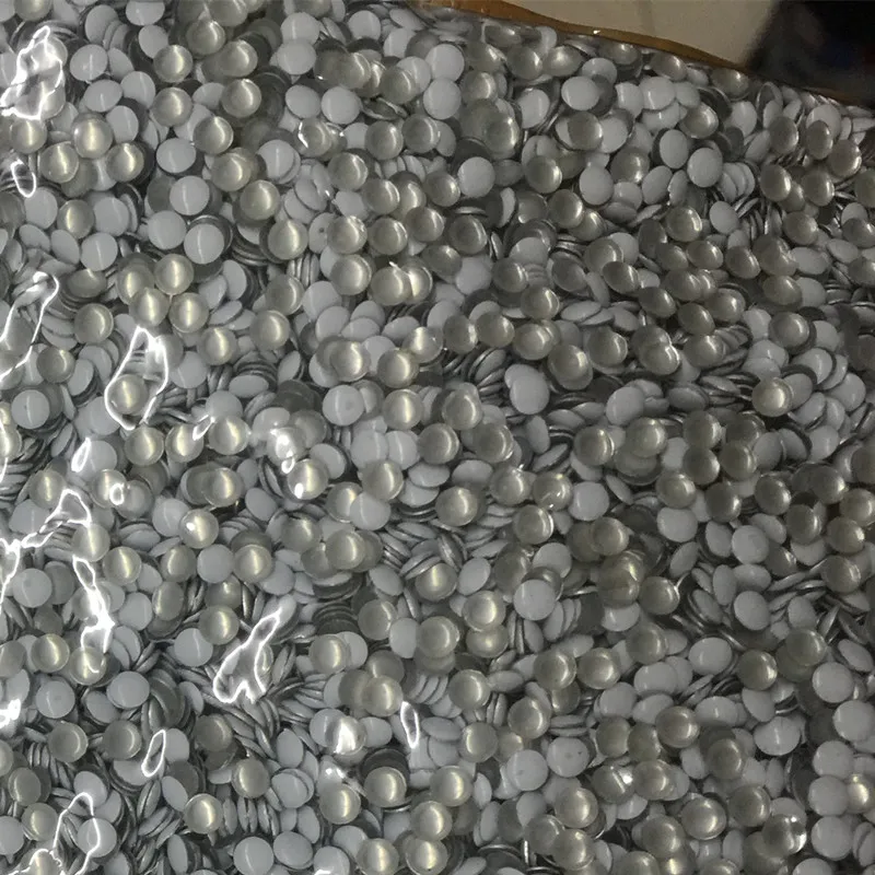 

1440pcs/lot 3mm White Round Flatback Hotfix nailheads flatback iron on rhinestones use for clothes
