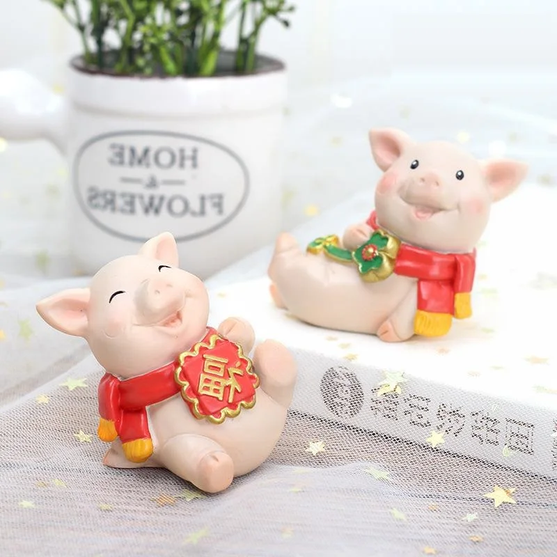 

Abstract Lucky Pig Figurine Cute Animal Art Sculpture Resin Art&Craft Home Decoration Accessories R503