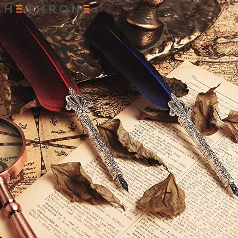 Hethrone 1 шт. набор перьев на английском языке Calligrap винтажная перьевая ручка подарок