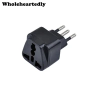 black true universal ac power brazil plug wall charger uk us eu au to brazil 3 pin travel power adapter for home travel use