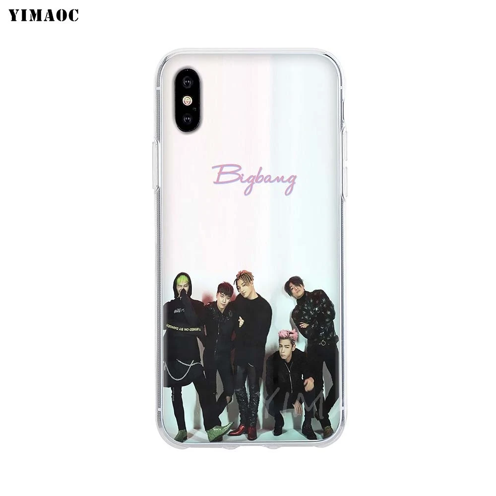 Мягкий чехол YIMAOC BIGBANG G DRAGON Rapper из ТПУ и силикона для iPhone 8 7 6 6S Plus 5 5S SE X XR XS 11 Pro Max |